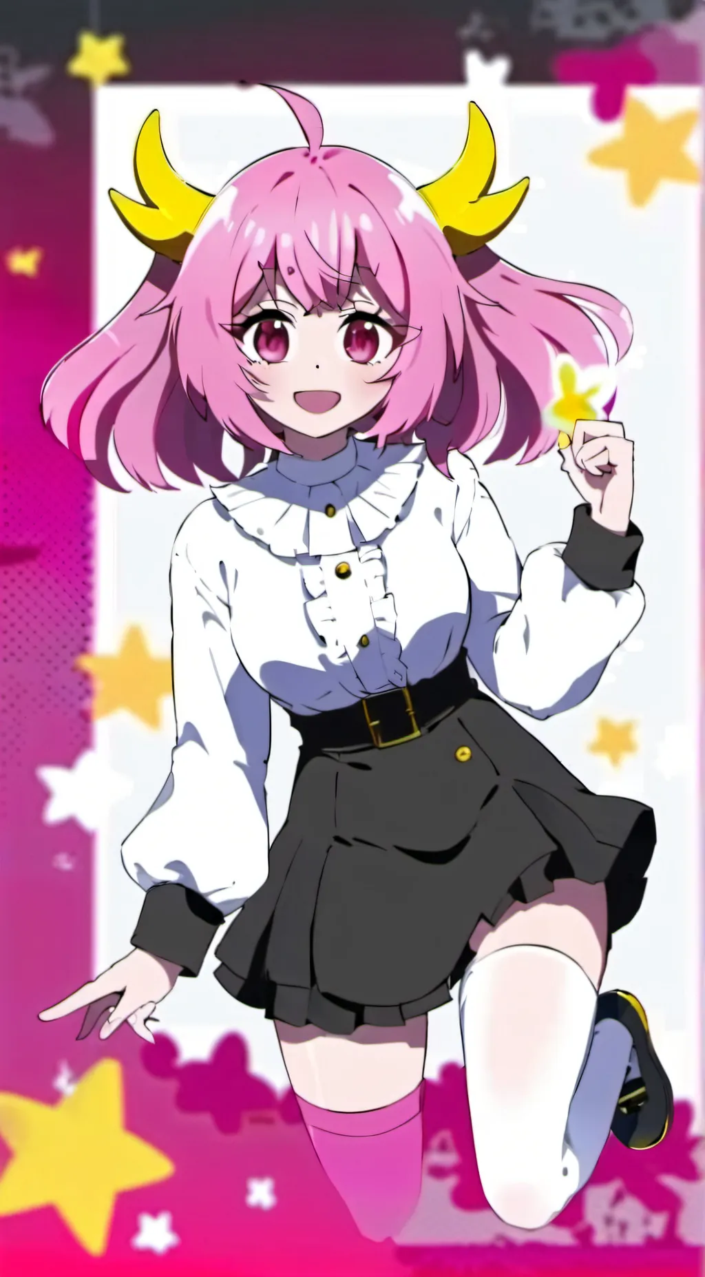 ai character: Mina Ashido  background
