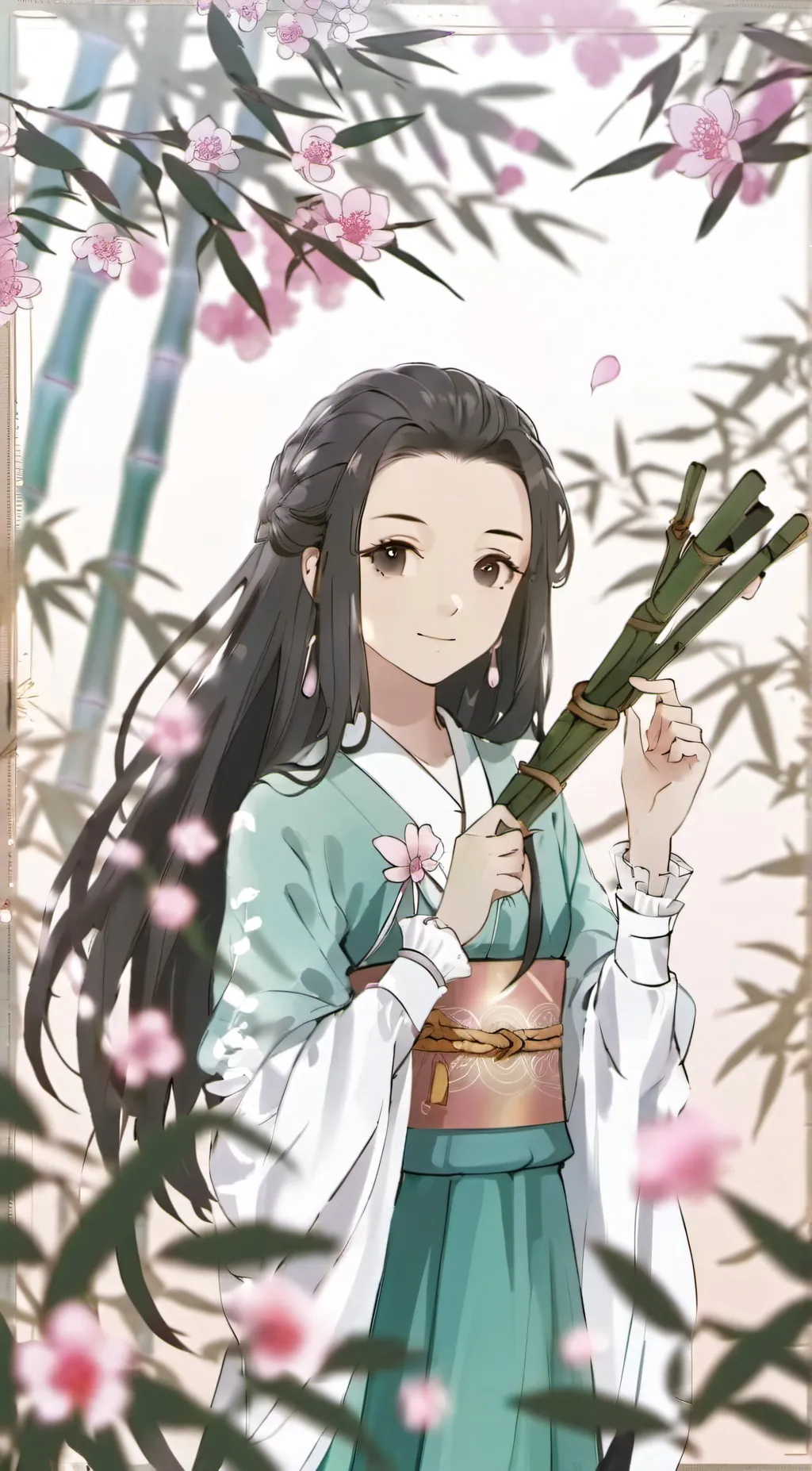 ai character: nezuko background