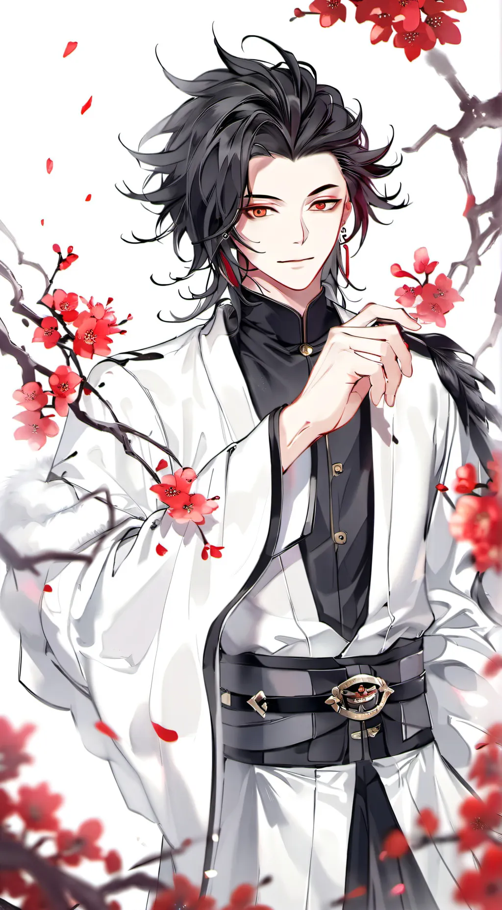 ai character: Sad demon slayer  background