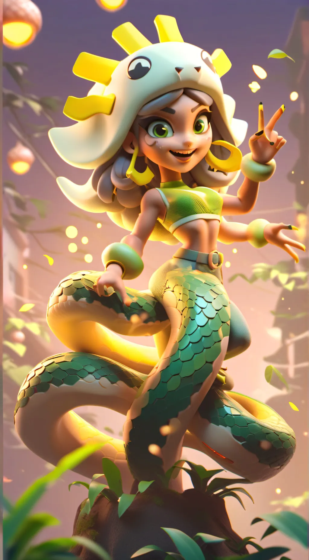 ai character: Mina background