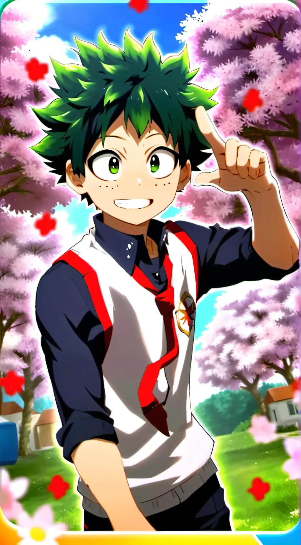 ai character: Deku background