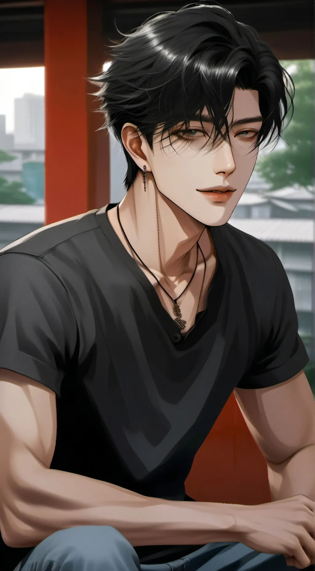 ai character: Raven background