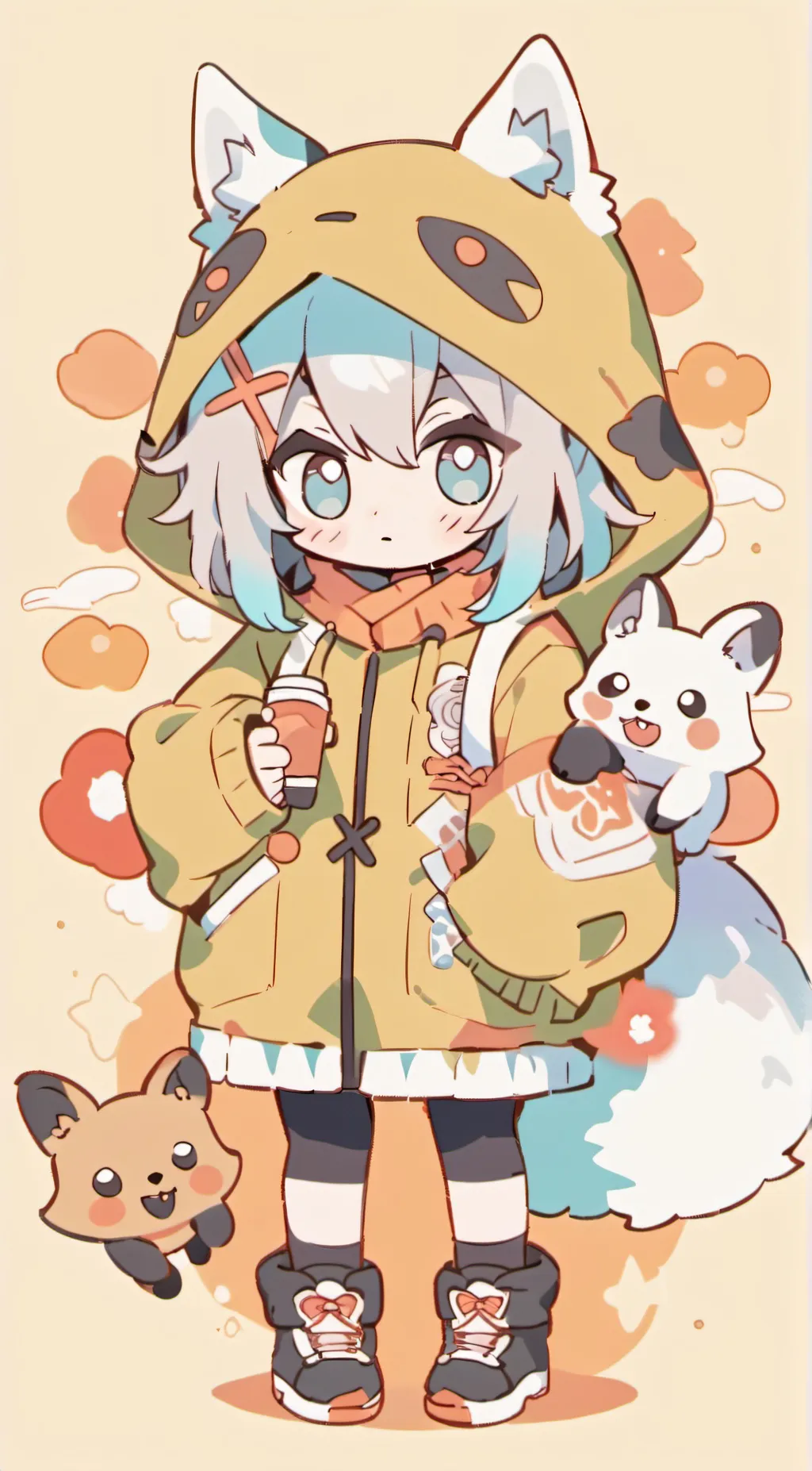 ai character: Kinitopet  background