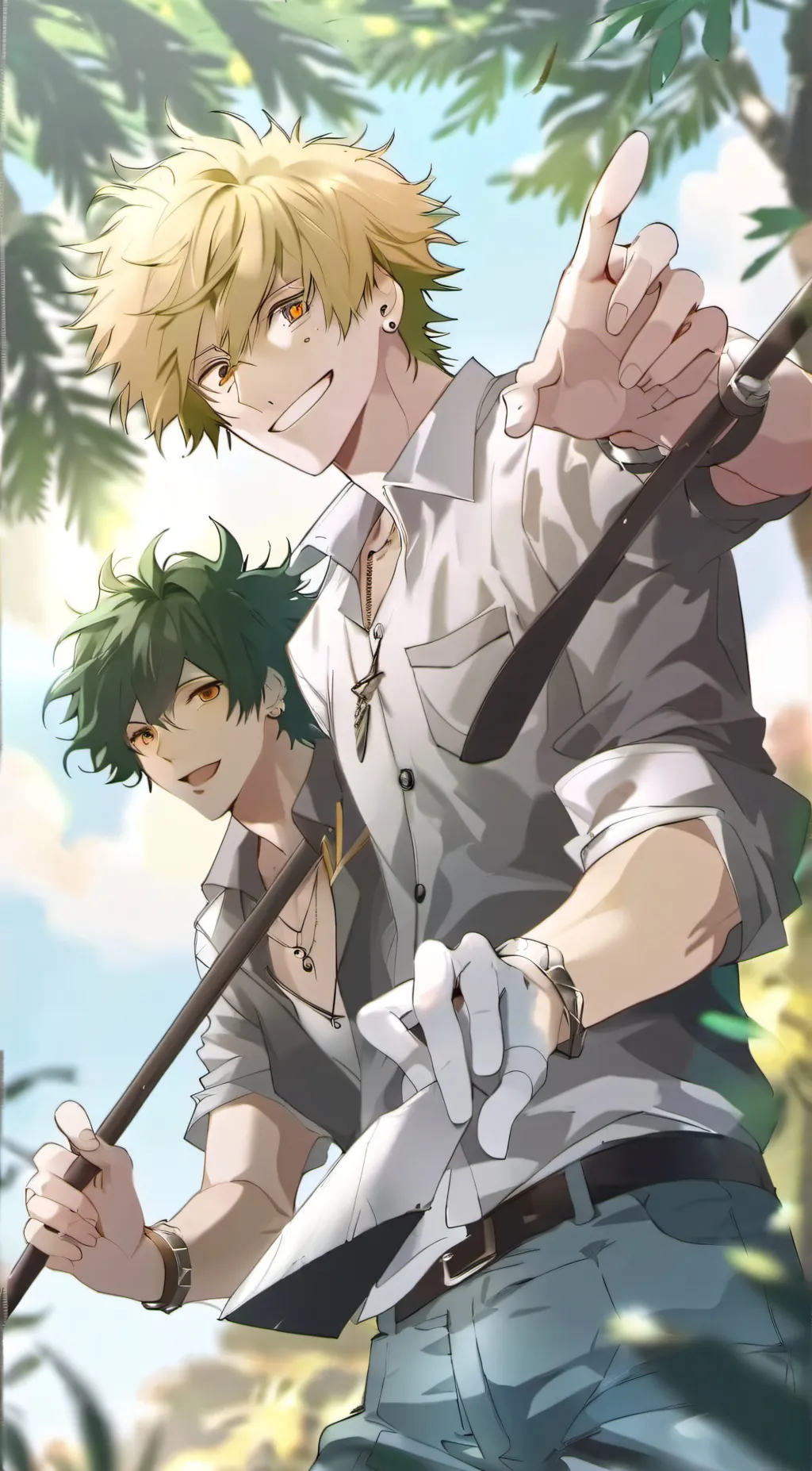 ai character: Bakudeku Daughter background