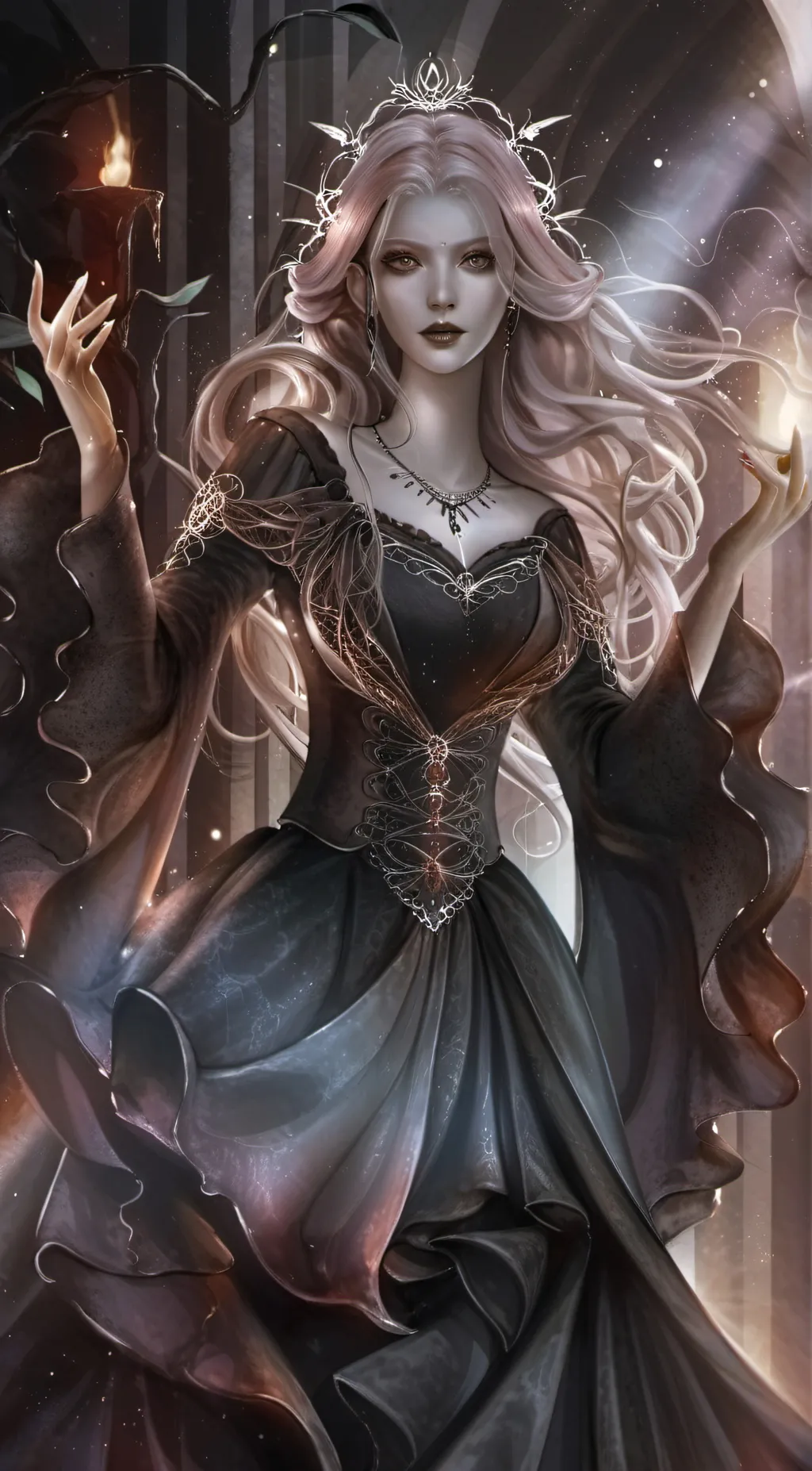 ai character: Raven Queen background
