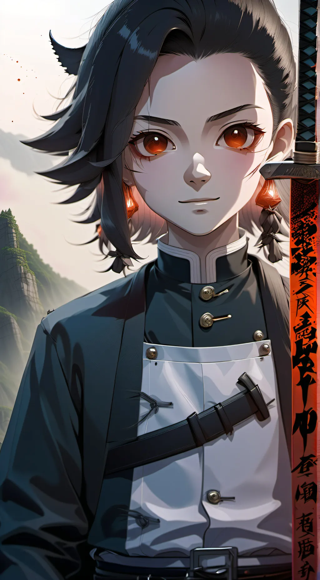 ai character: Demon slayer background