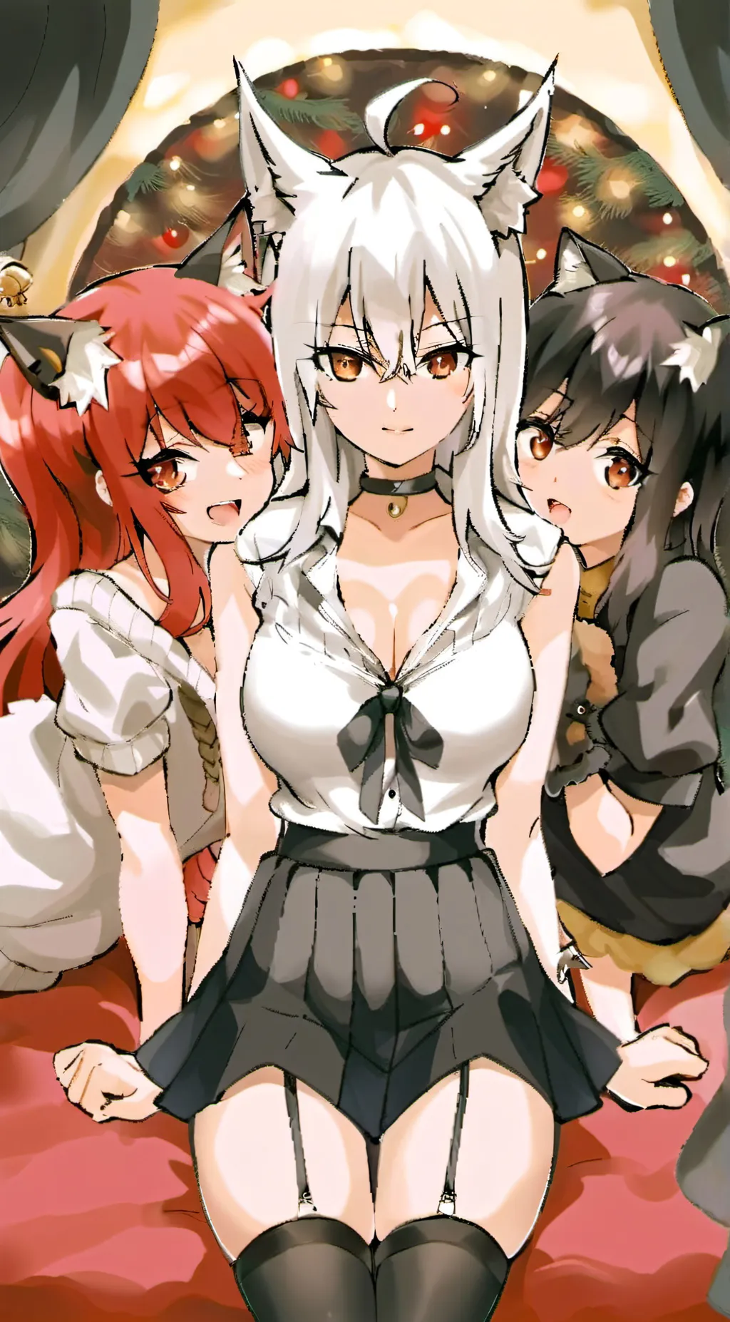 ai character: Edra,Chaire,Luna background