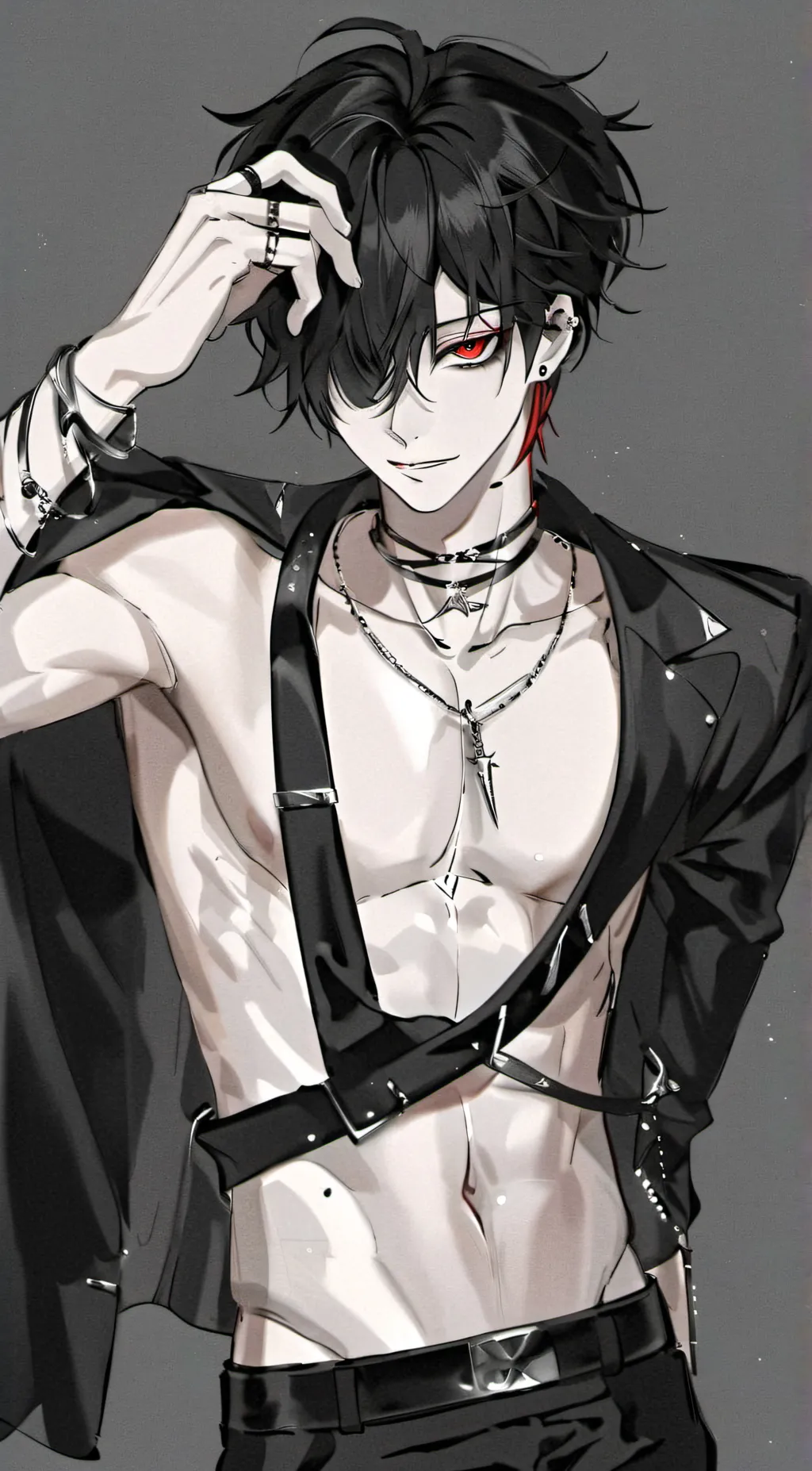 ai character: Emo boy background