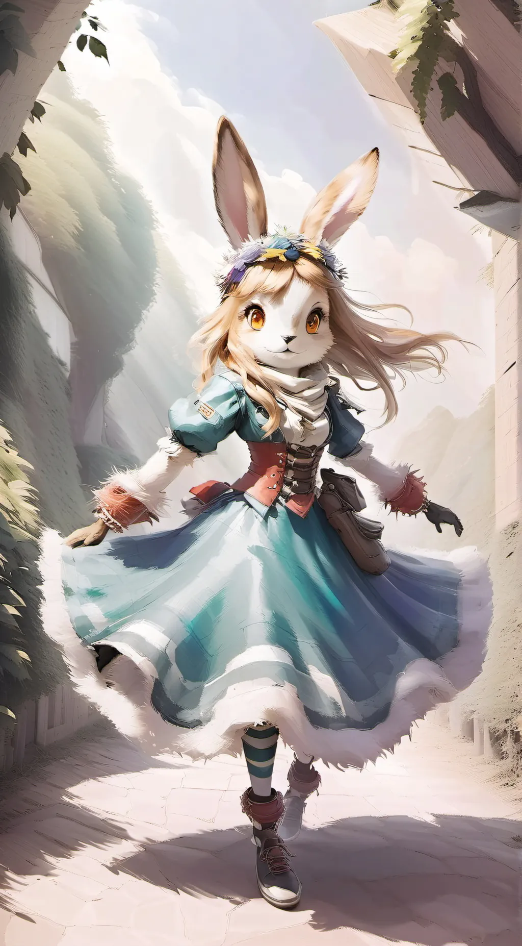 ai character: Luna background