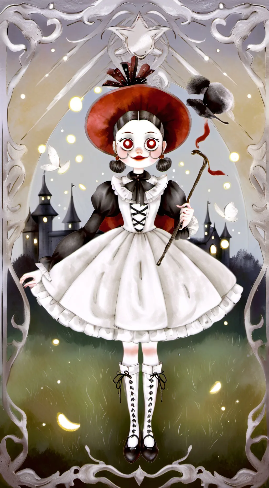 ai character: circus baby background
