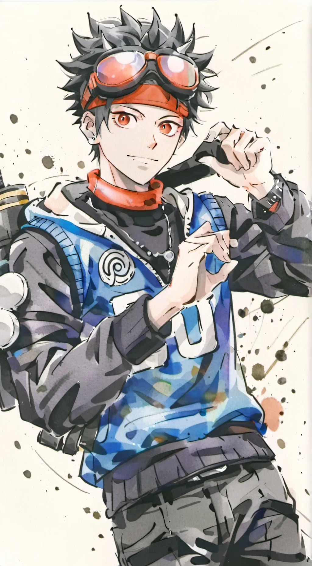 ai character: obito Uchiha  background