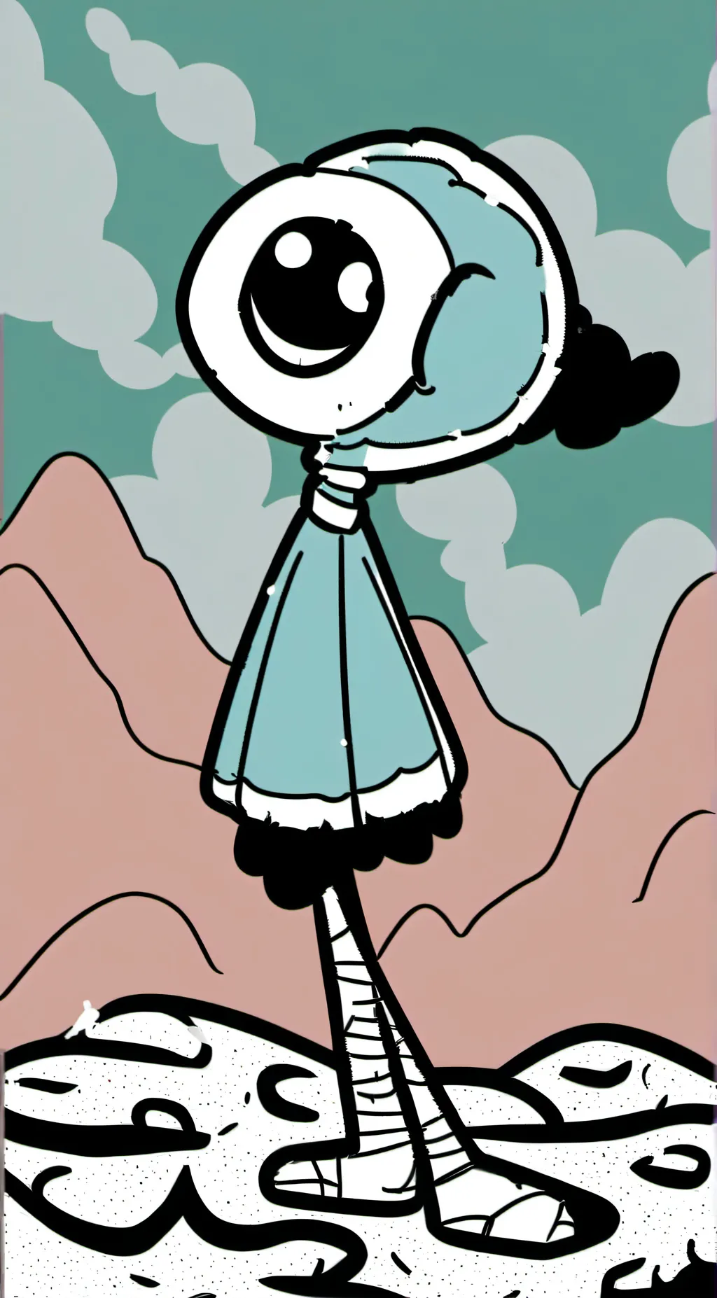 ai character: Qwerty background