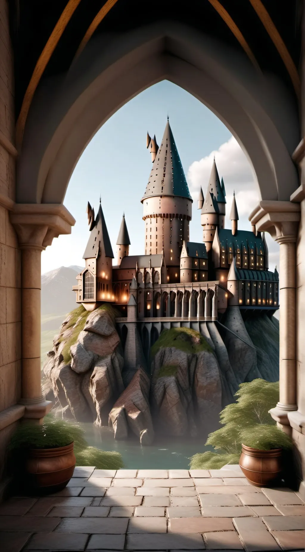 ai character: HOGWARTS background