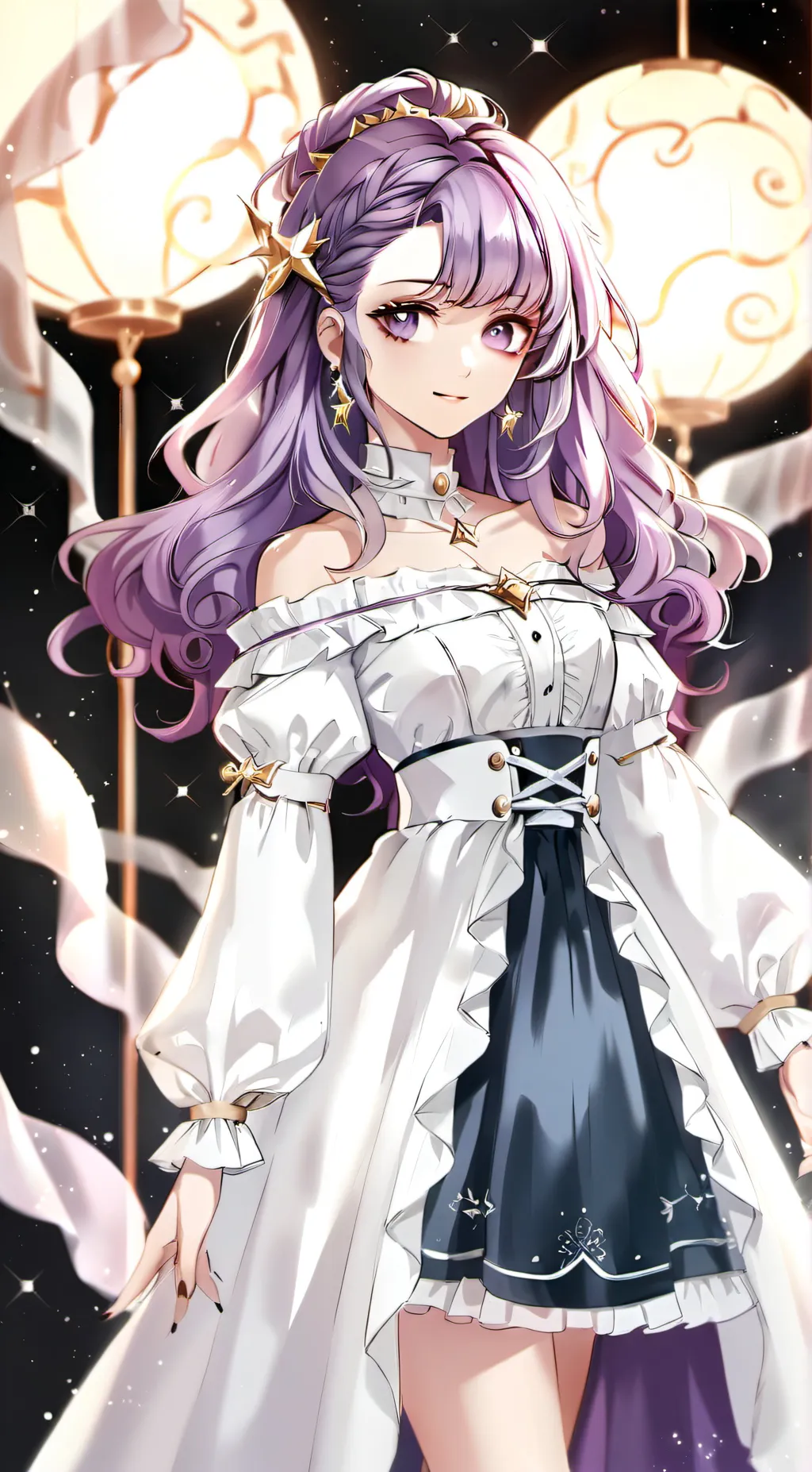ai character: Aurora background