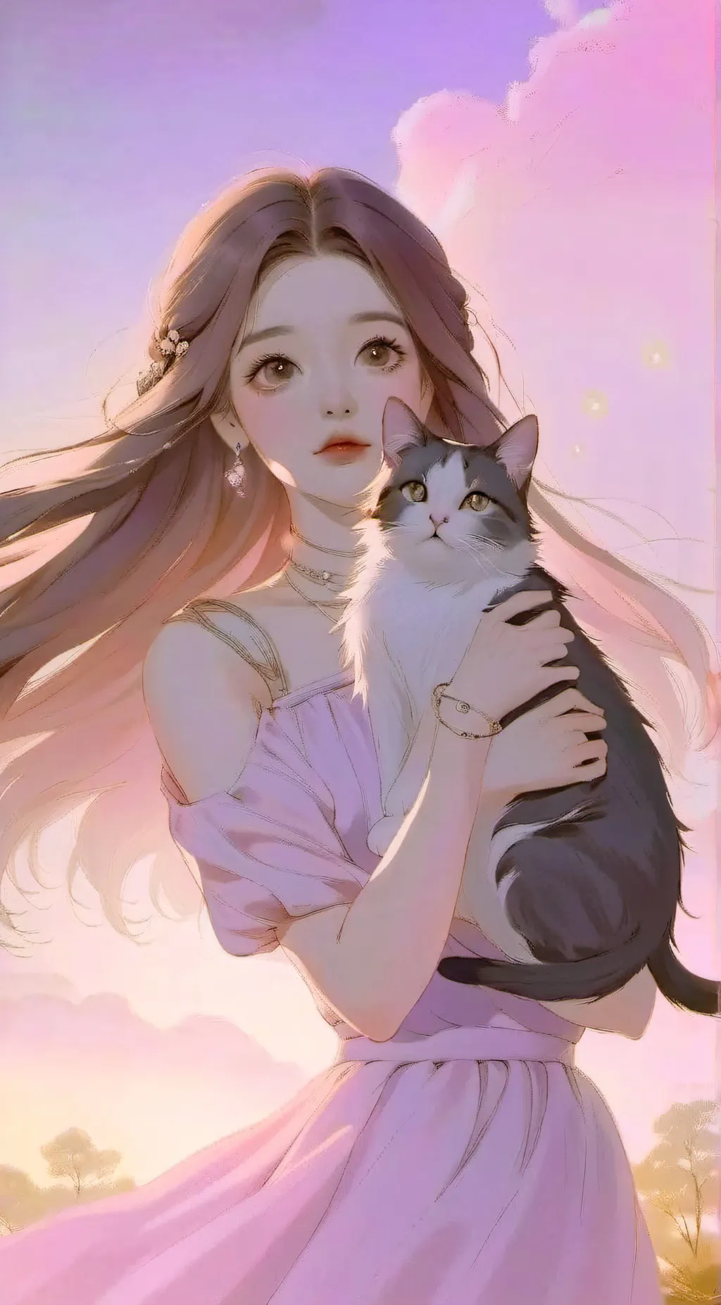 ai character: Luna background