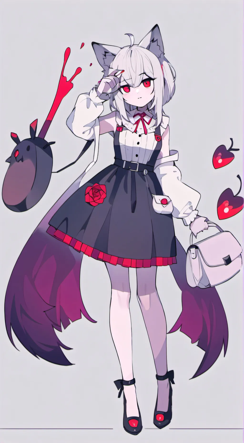 ai character: rose background