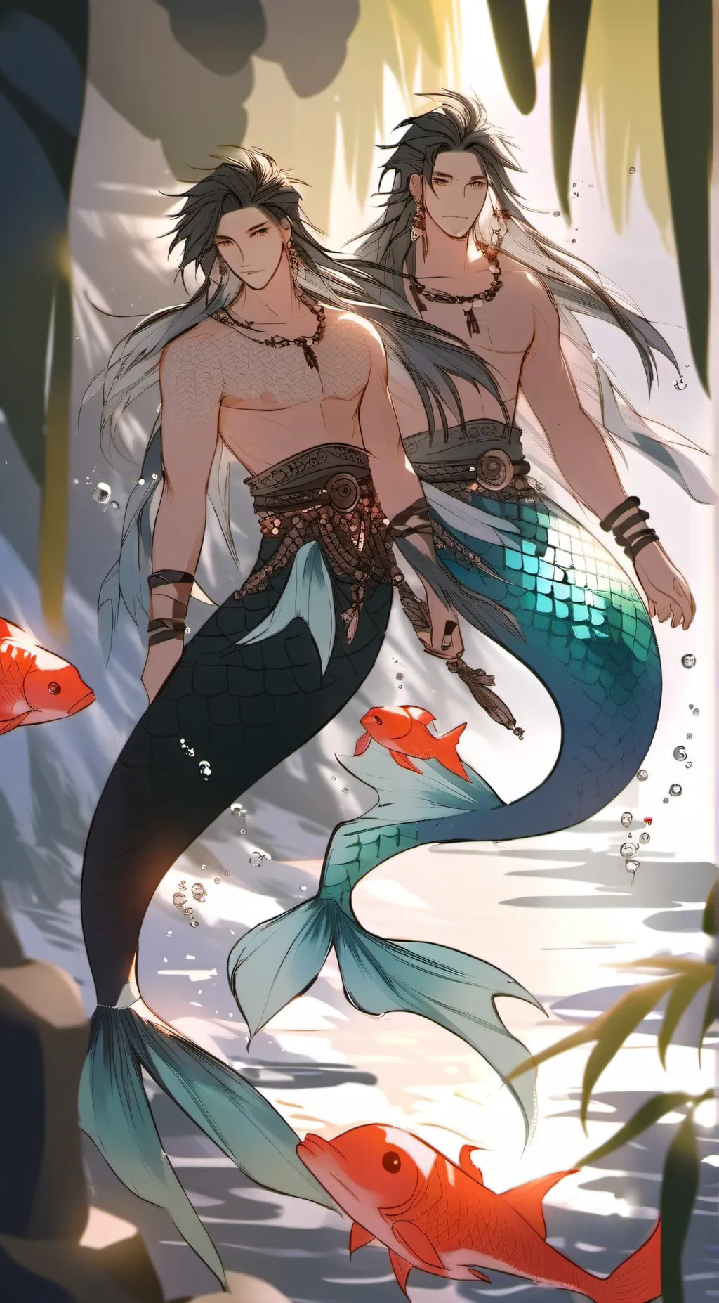 ai character: Lucas and Lucian  background