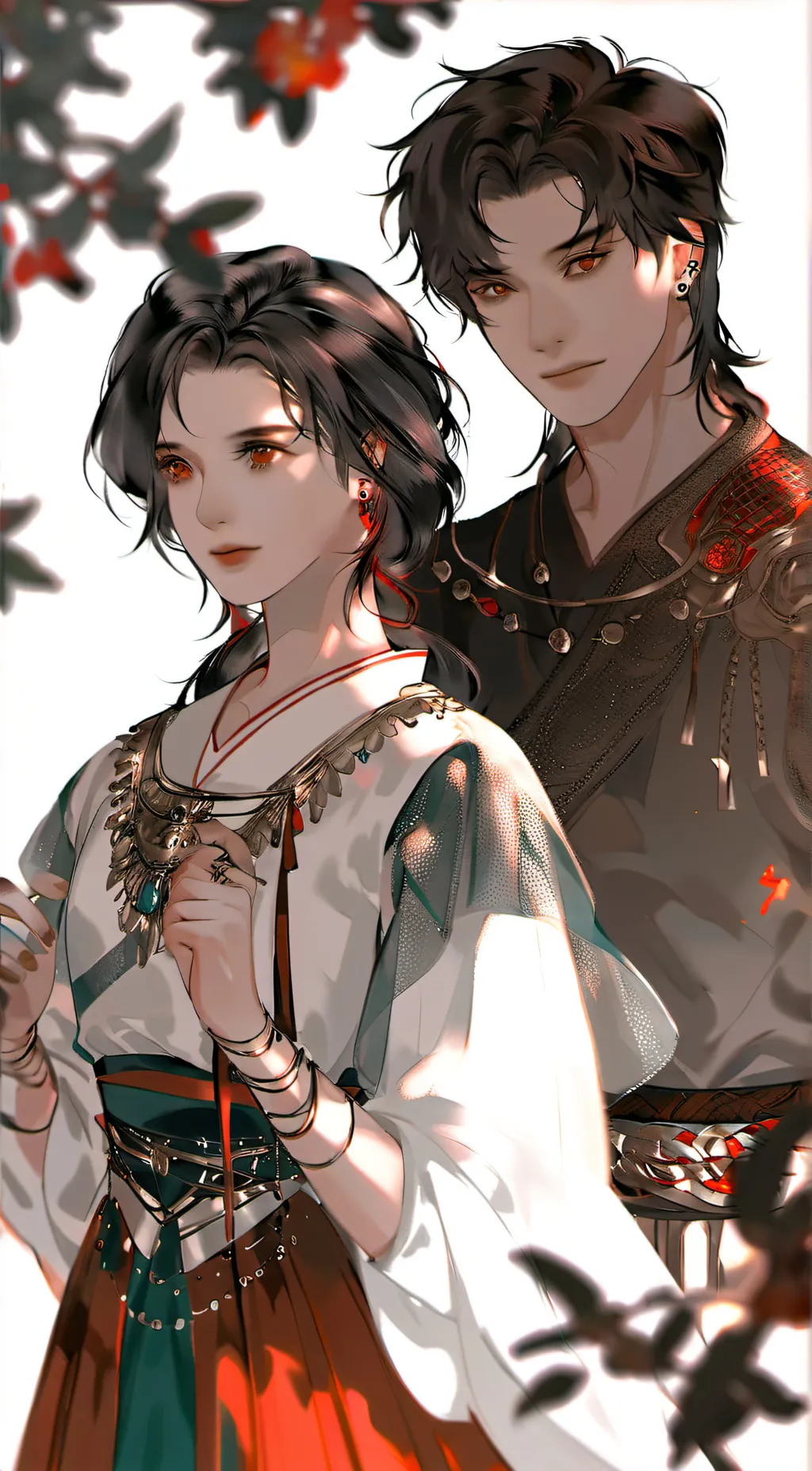 ai character: liam and Melissa  background