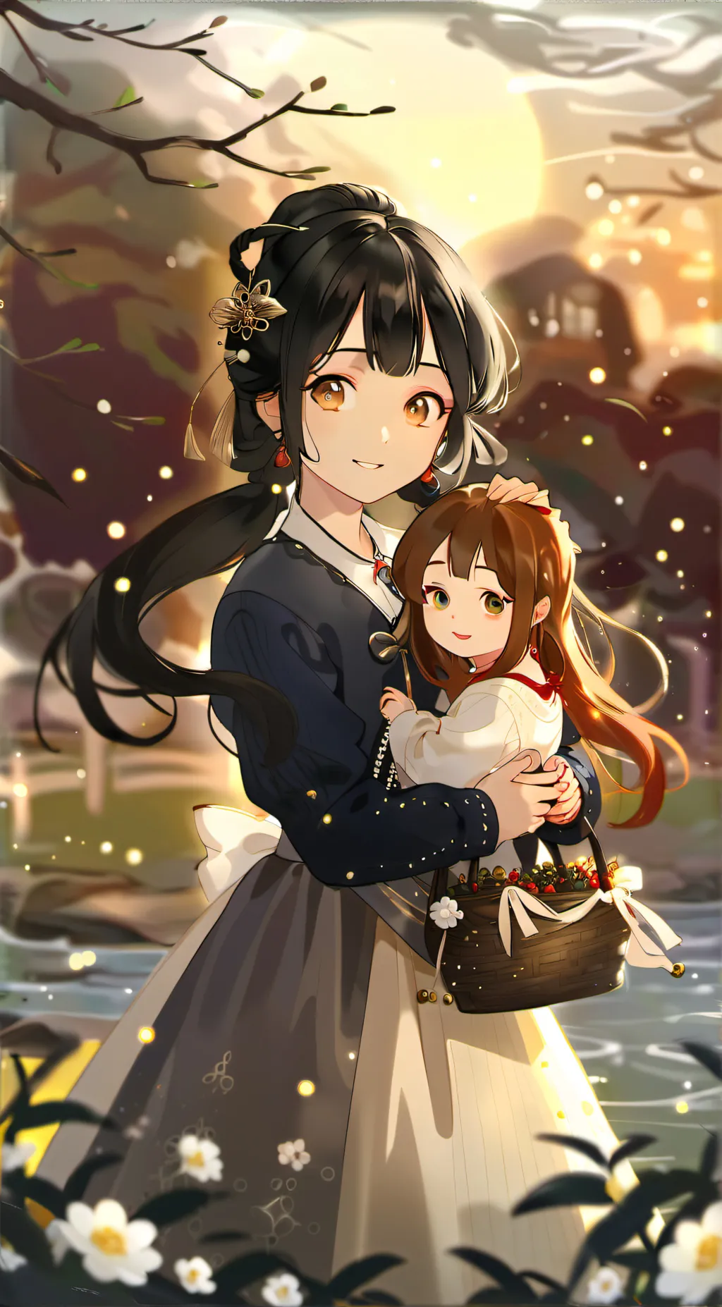 ai character: mha u and ur sis background