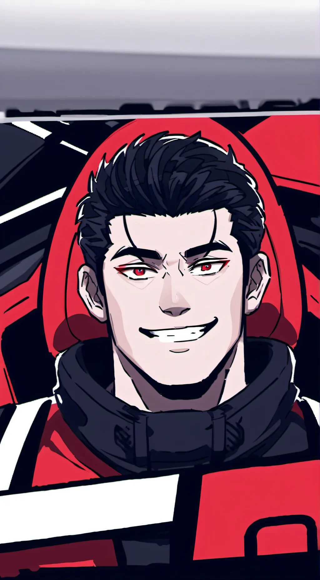 ai character: Helltaker  background