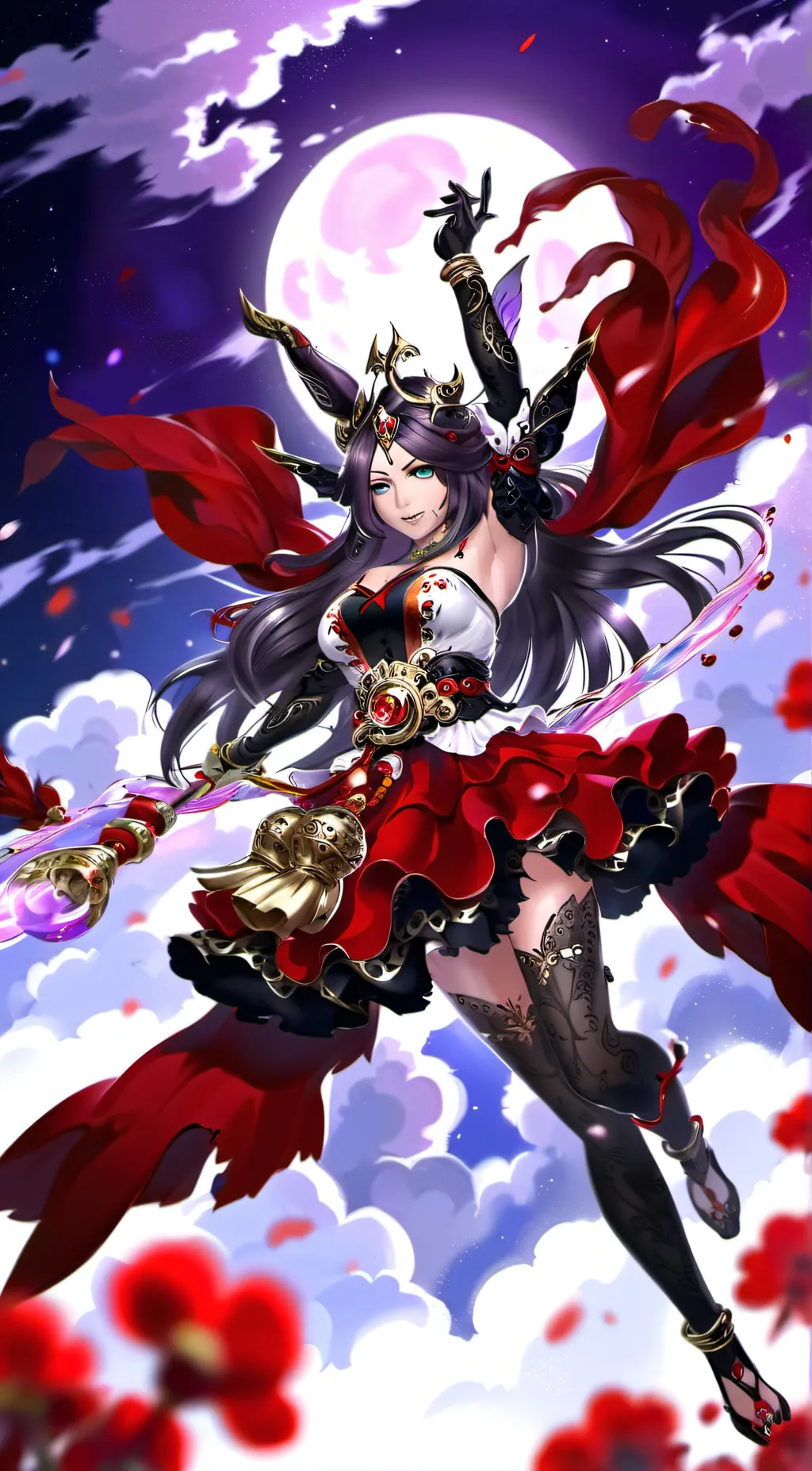 ai character: Aurora background