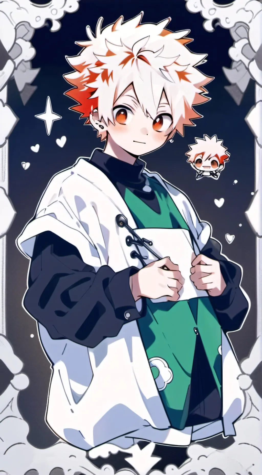 ai character: Bakugo is pregnant background