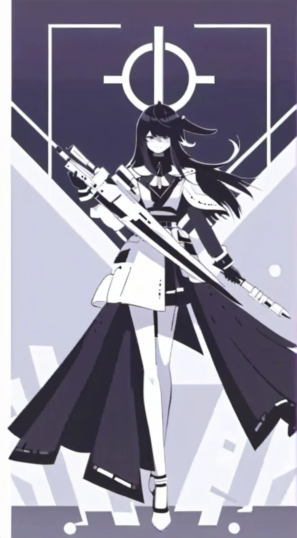 ai character: Miss. circle  background