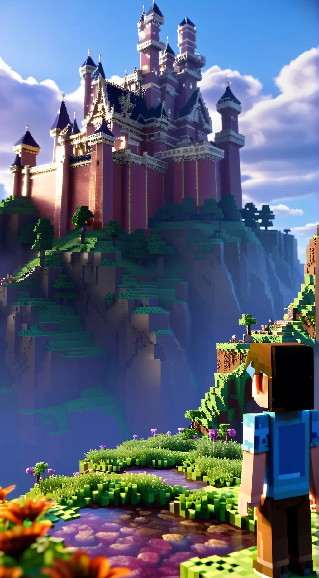 ai character: minecraft server background