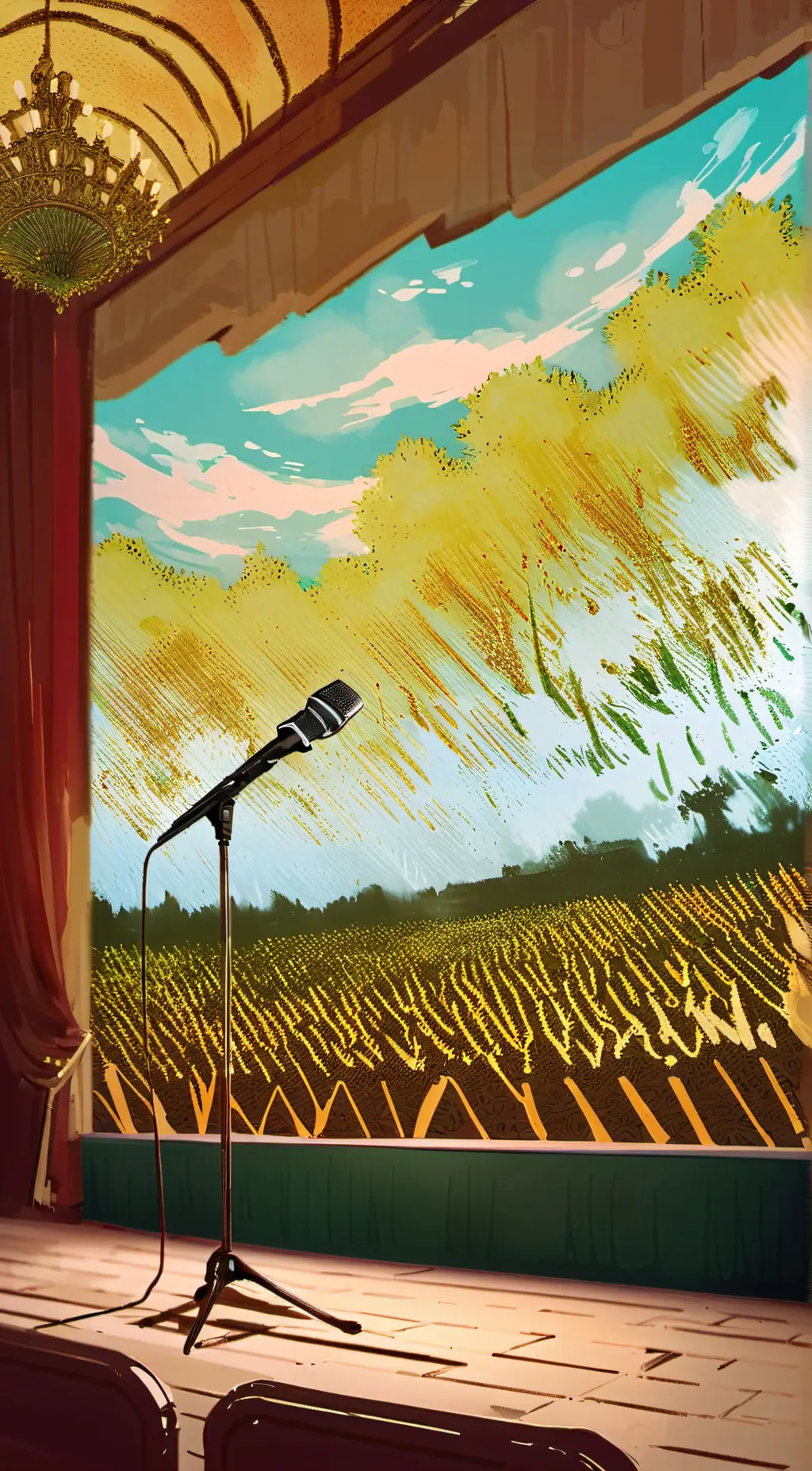 ai character: JJK x concert background