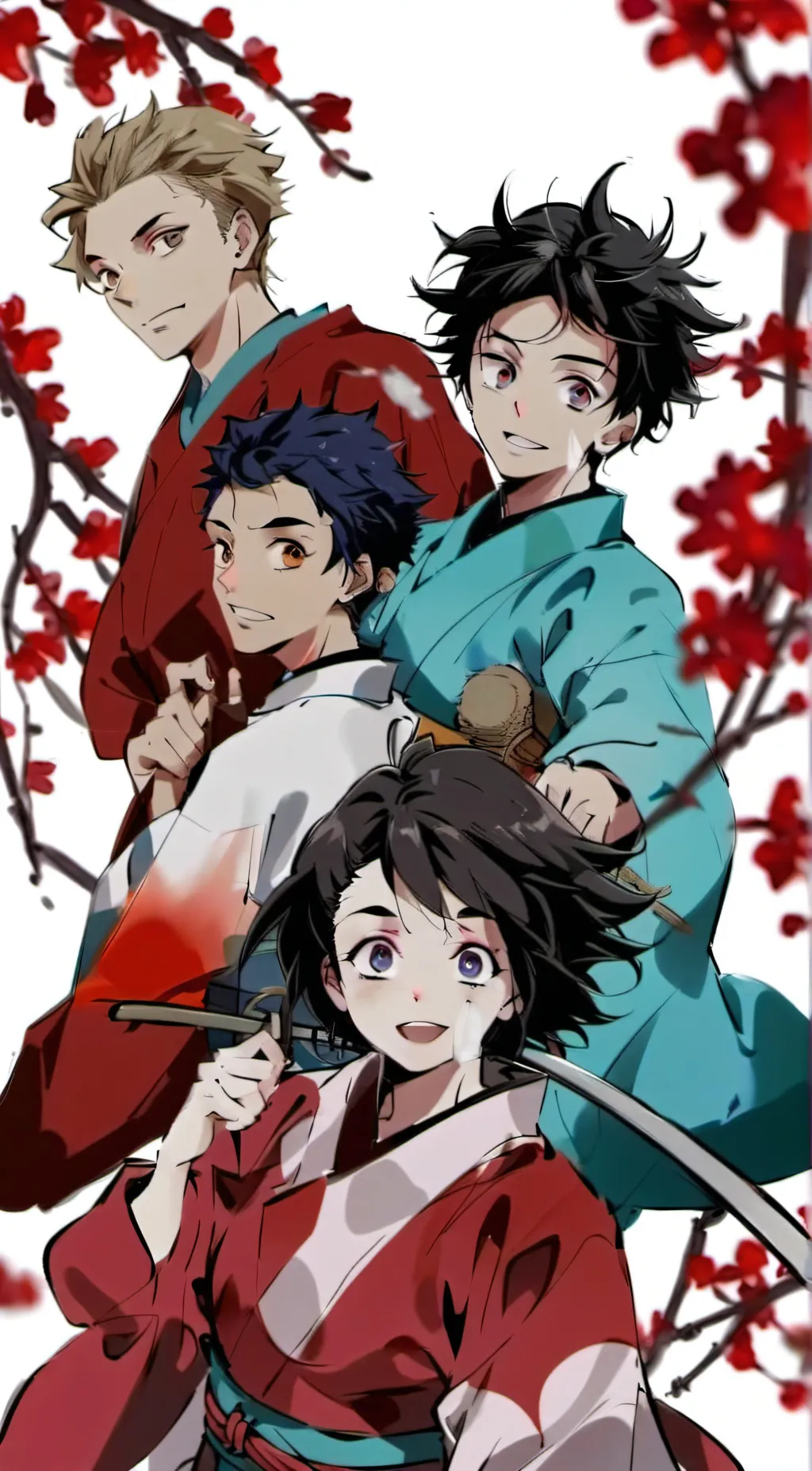 ai character: group of demons background