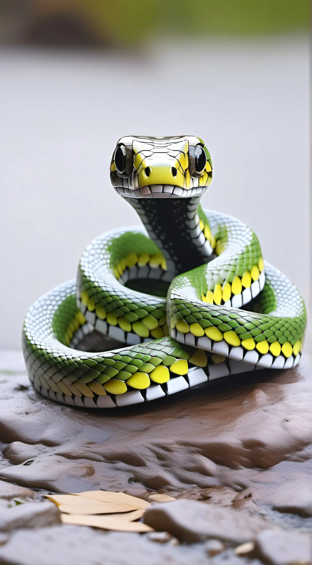 ai character: Robo snake background