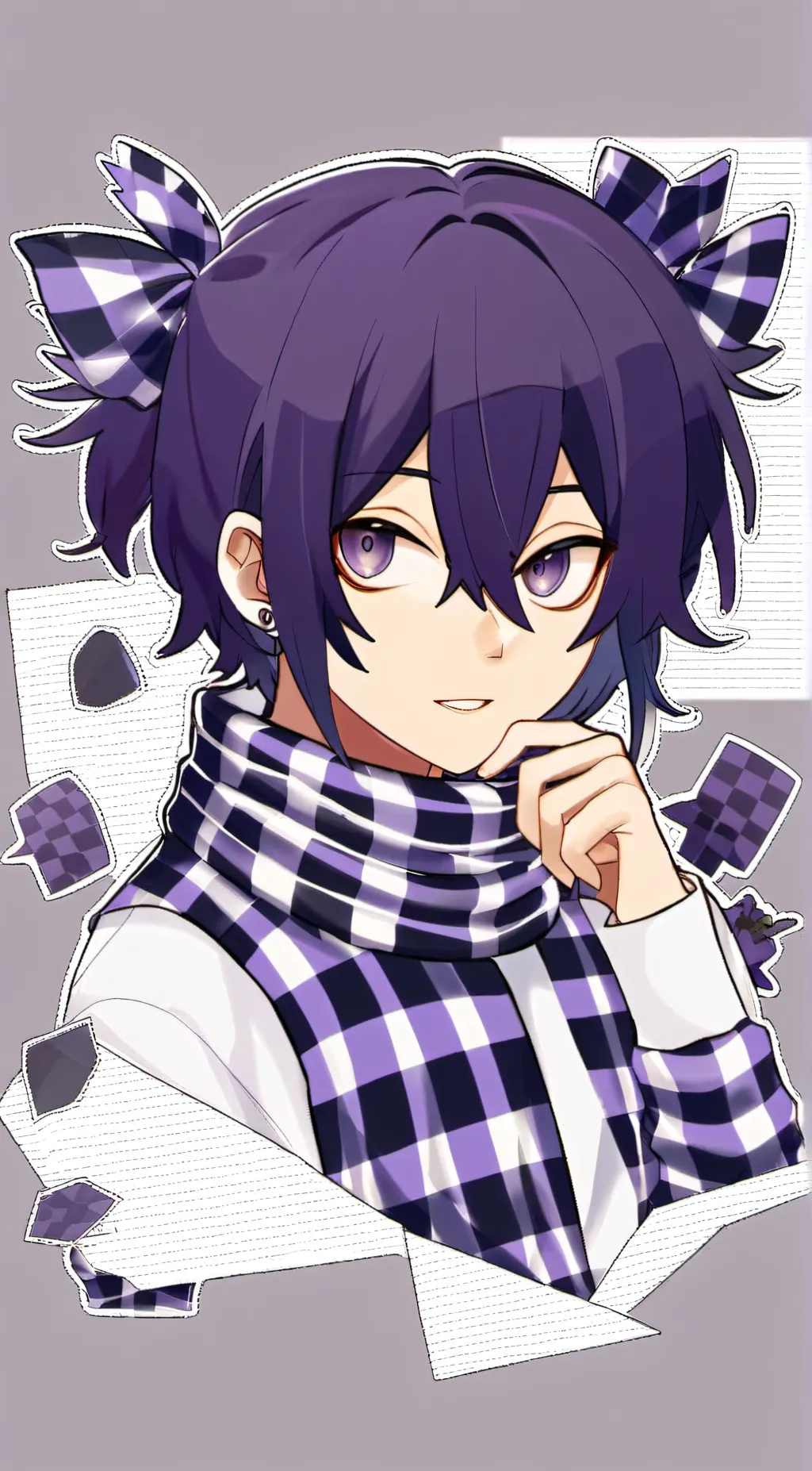 ai character: kokichi  background