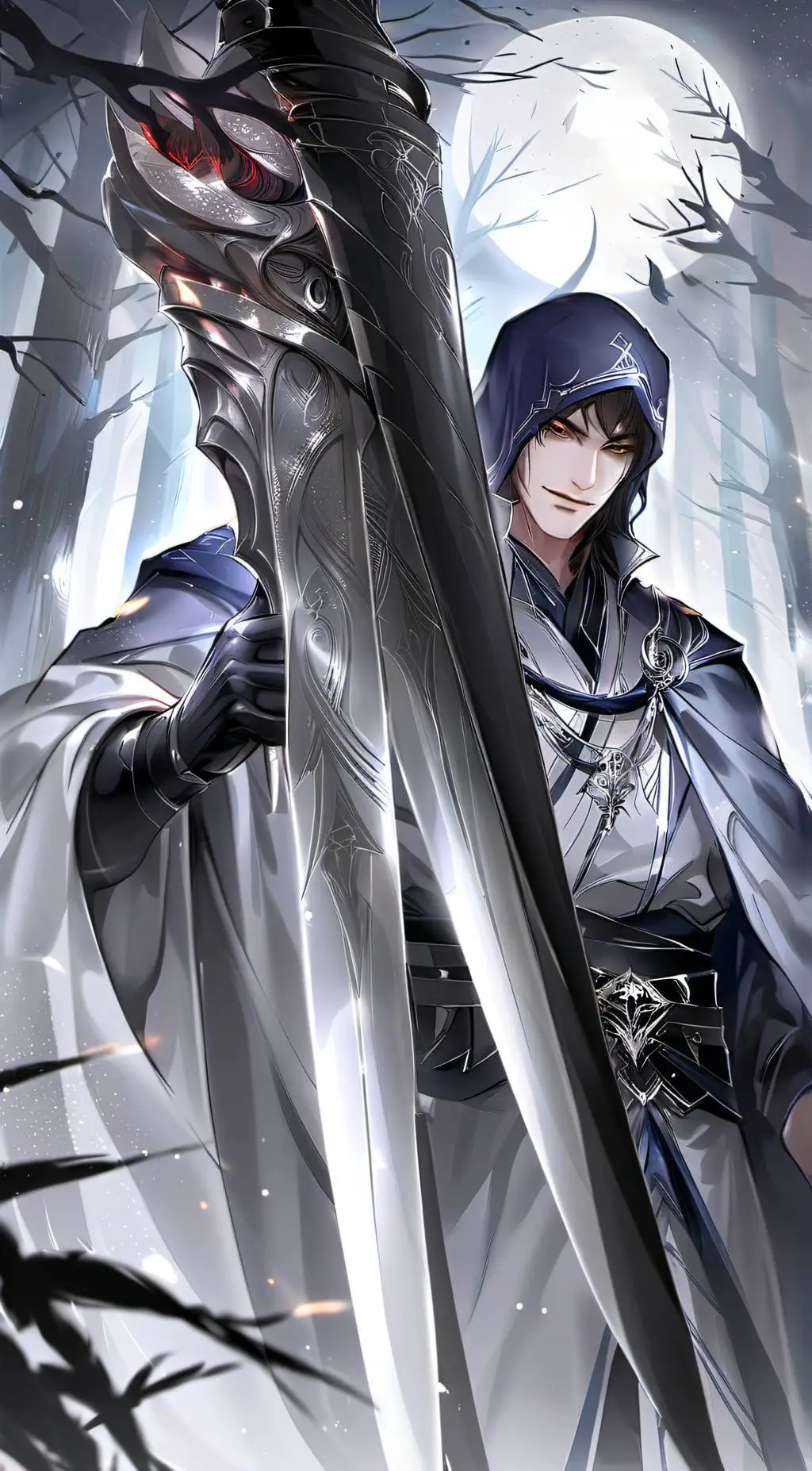 ai character: GrimReaper Desmond background