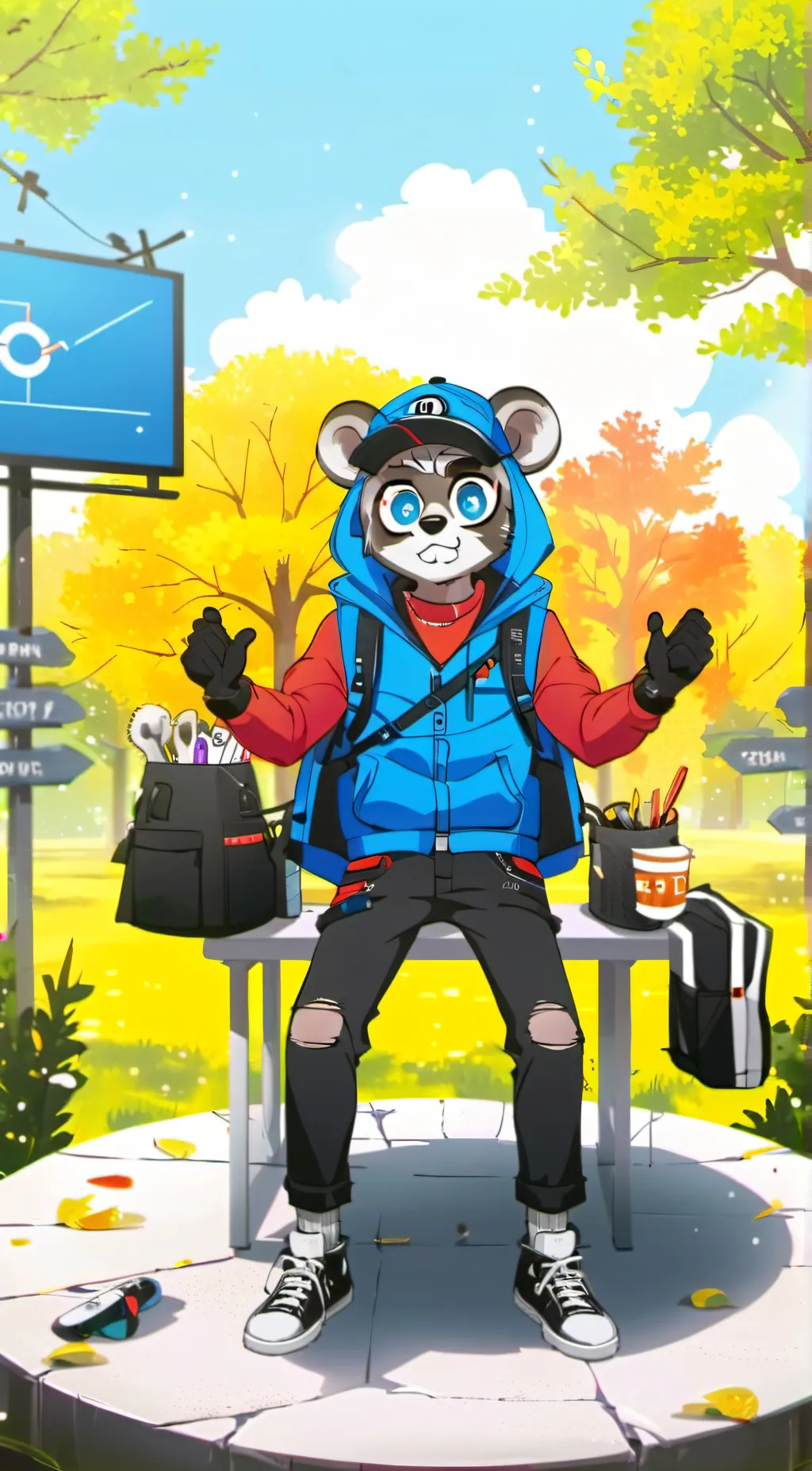 ai character: Rambley  background