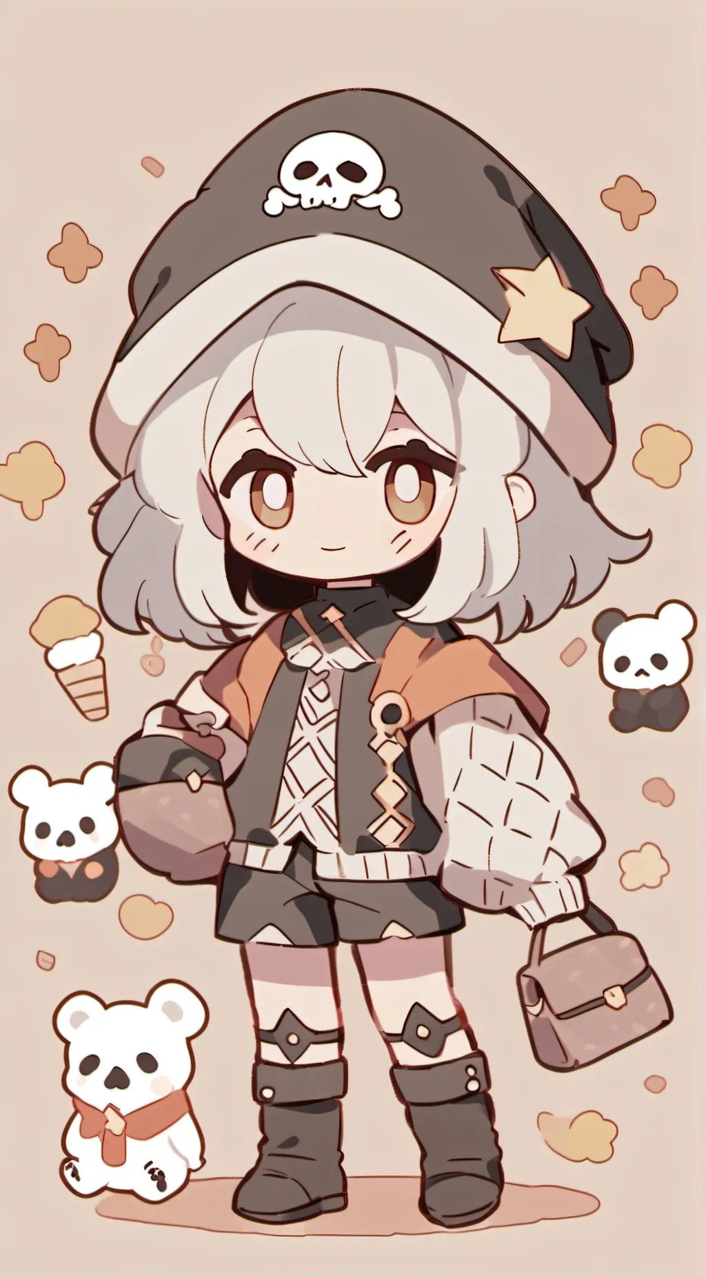 ai character: 💀 background