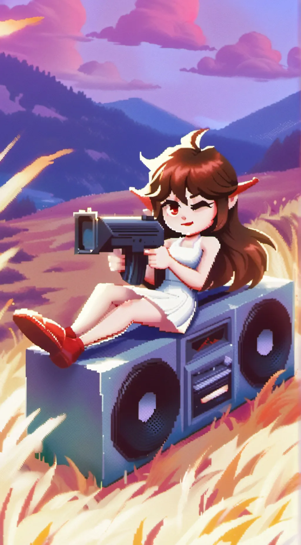 ai character: Girlfriend  background