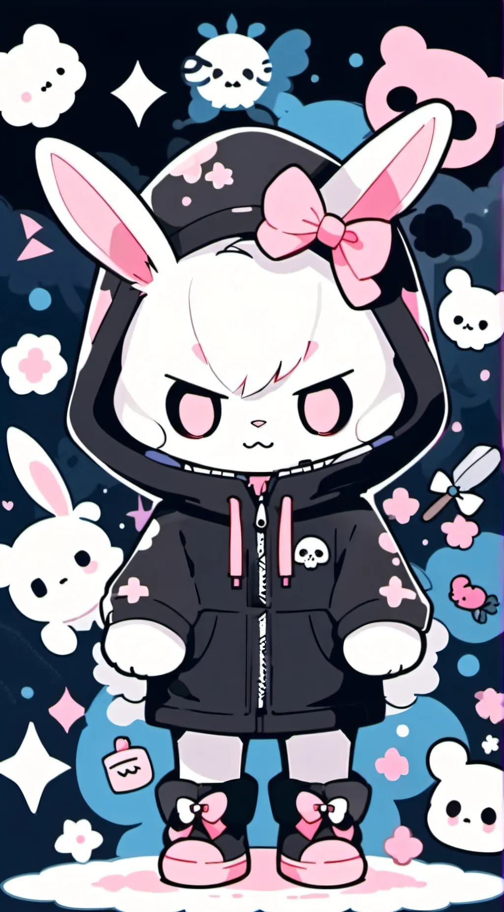 ai character: kuromi background