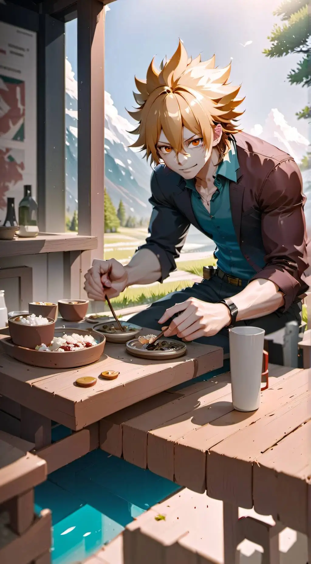 ai character: Denki Kamnari background