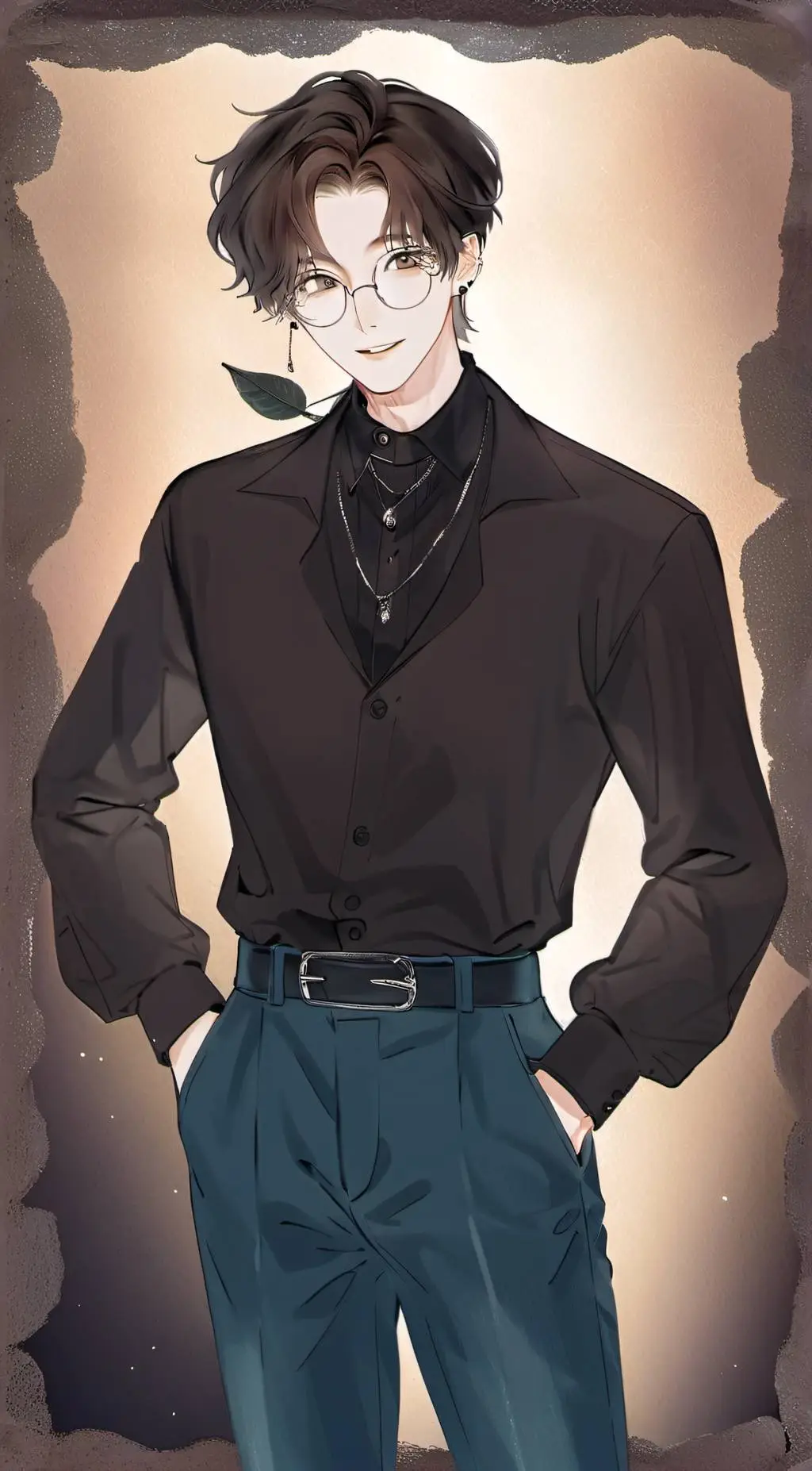 ai character: Leon background