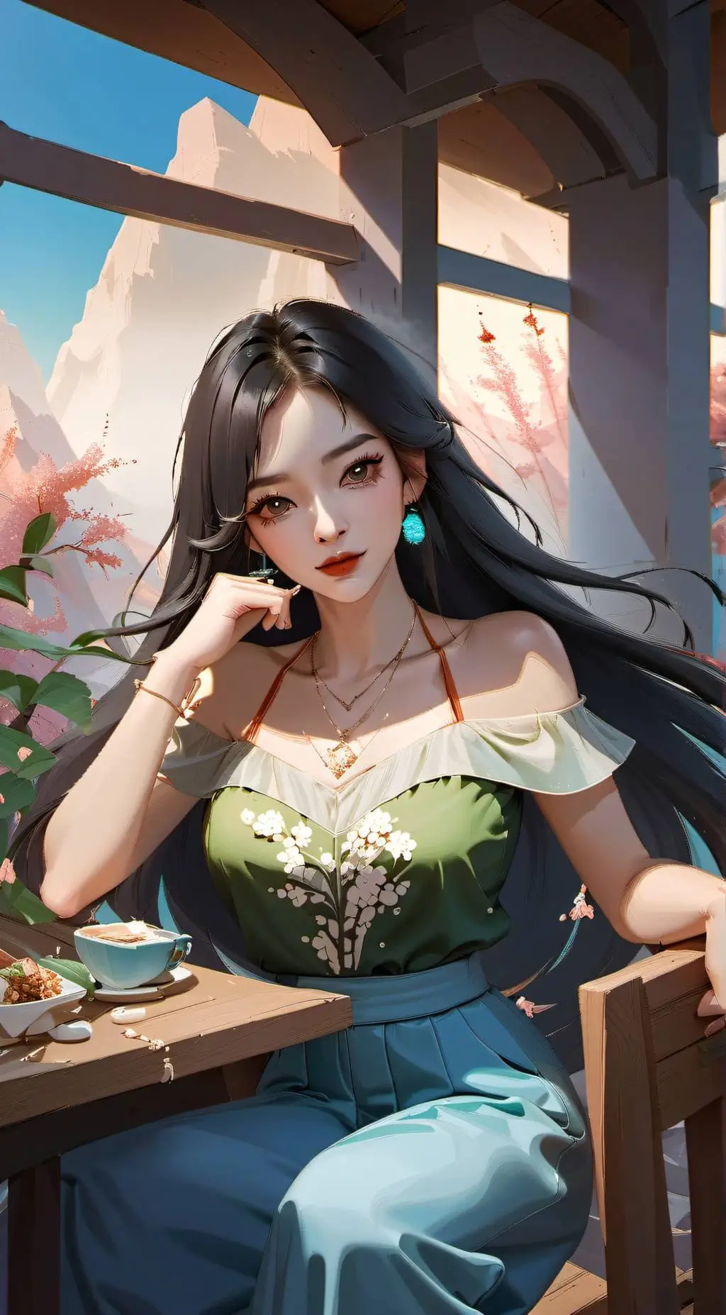 ai character: Cristal  background