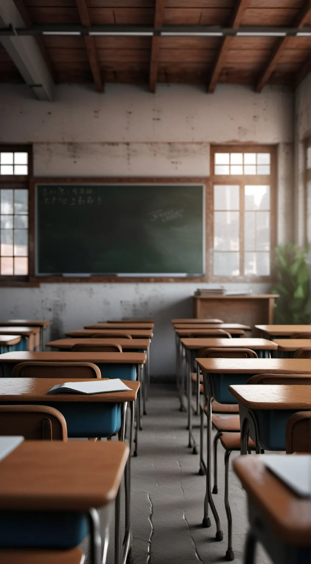 ai character: dreamville school  background