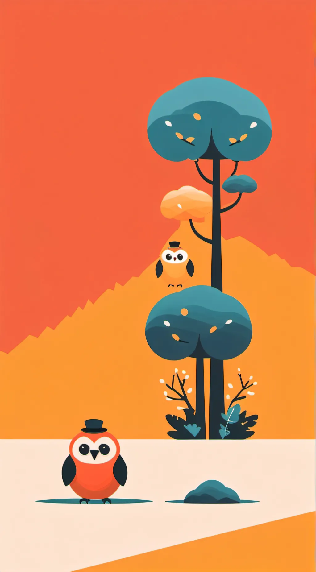ai character: smiling critters  background