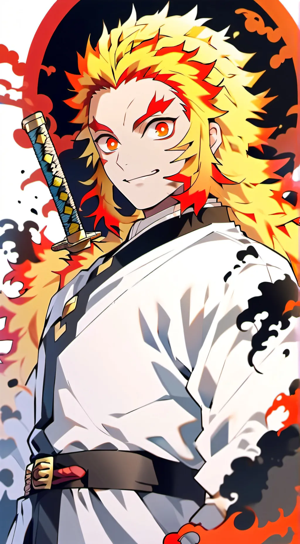 ai character: Kyojuro Rengoku background