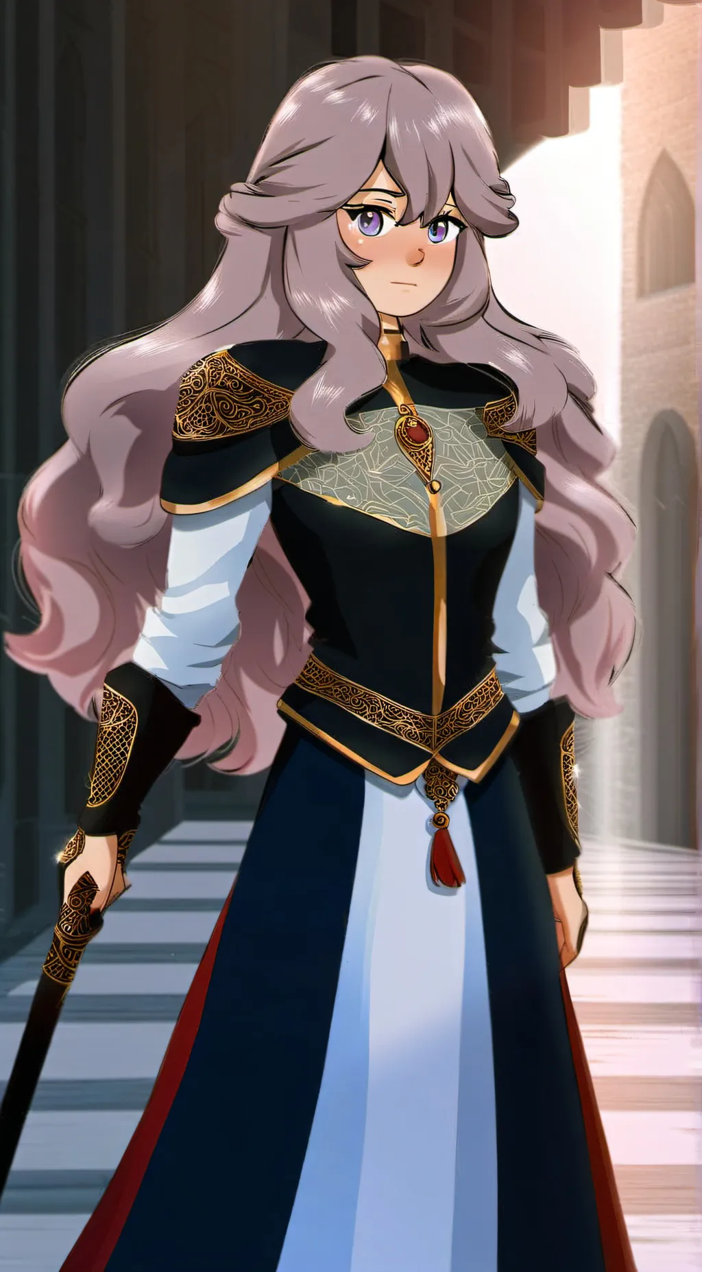 ai character: KATIE BLUEBELL background