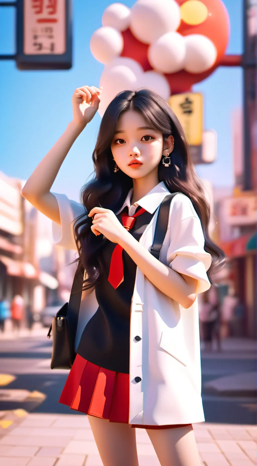 ai character: BLVCKPINK  background