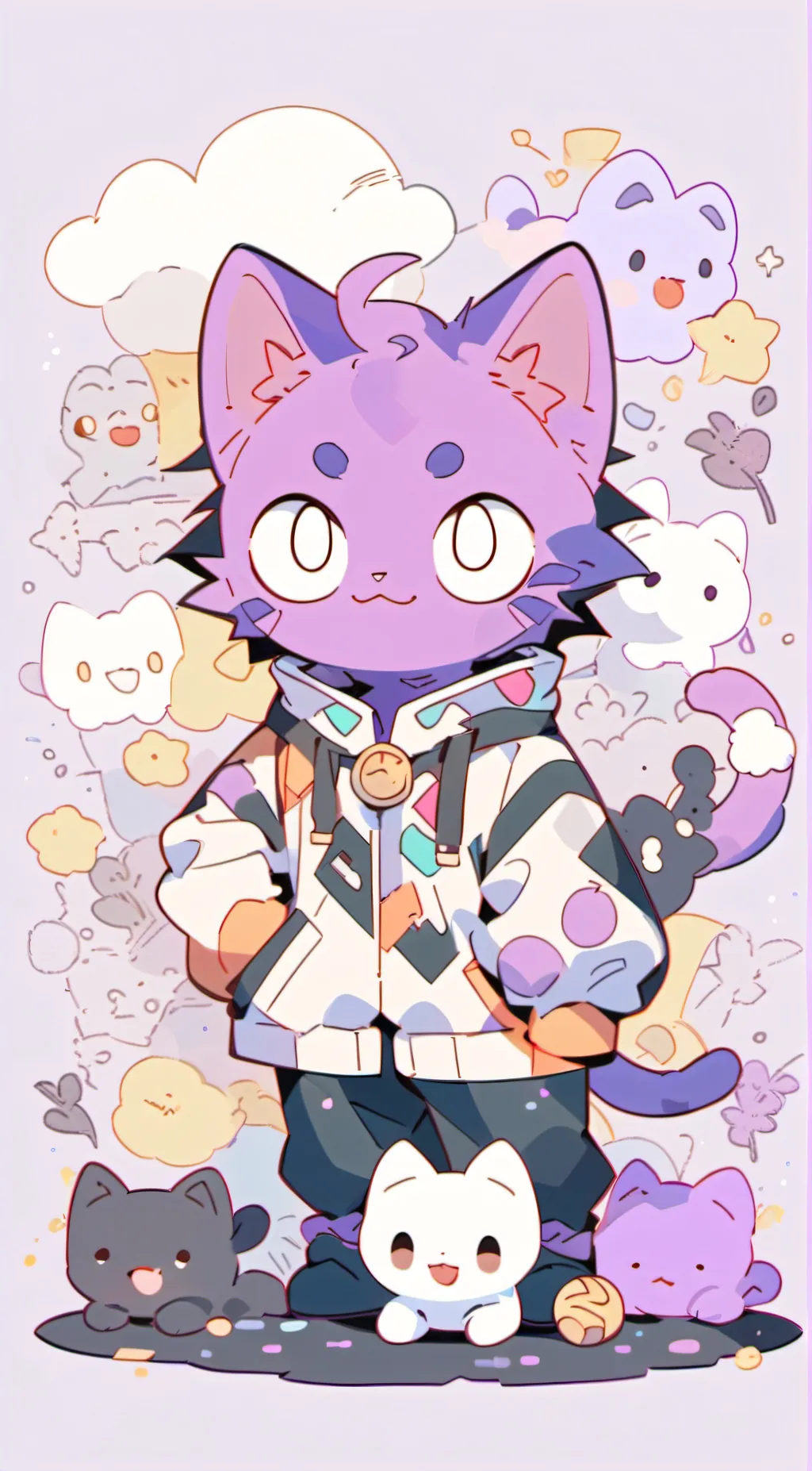 ai character: catnap background