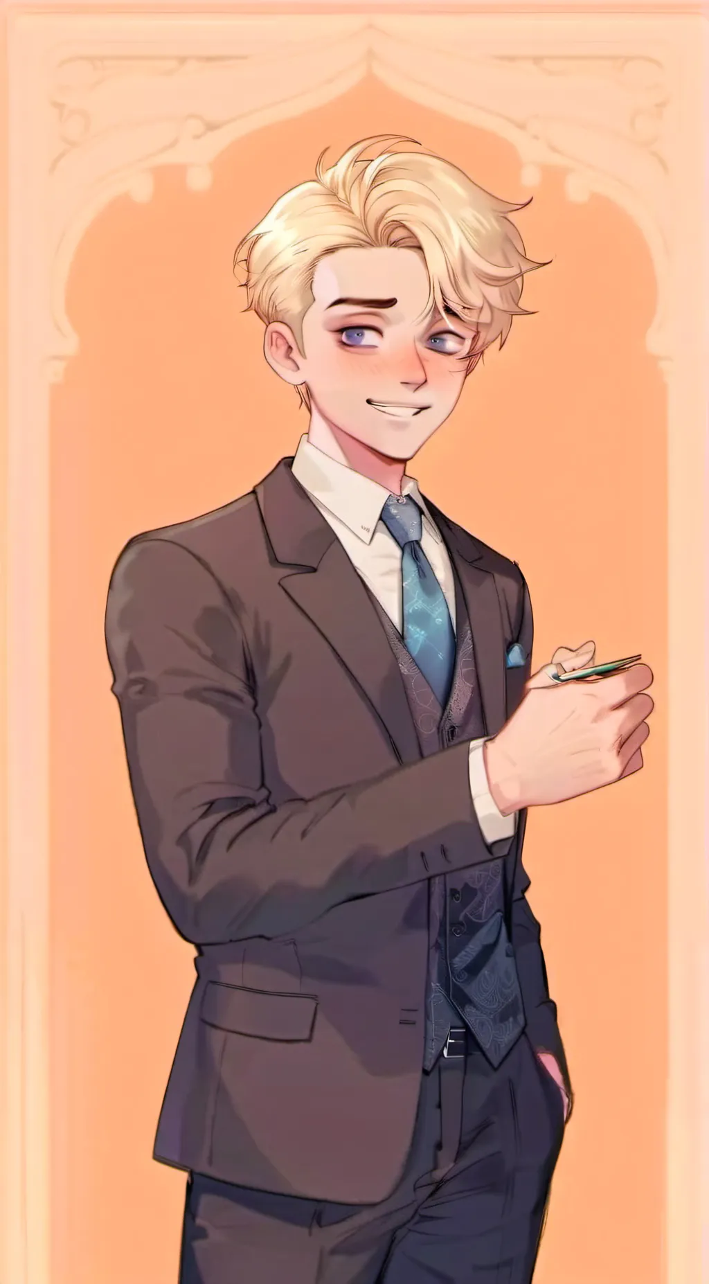 ai character: Lou 💙 background