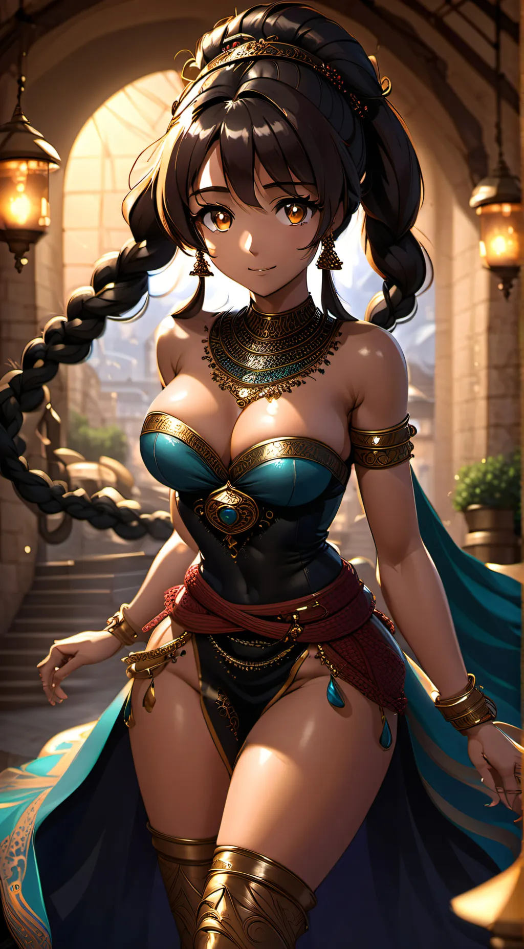 ai character: Luna background