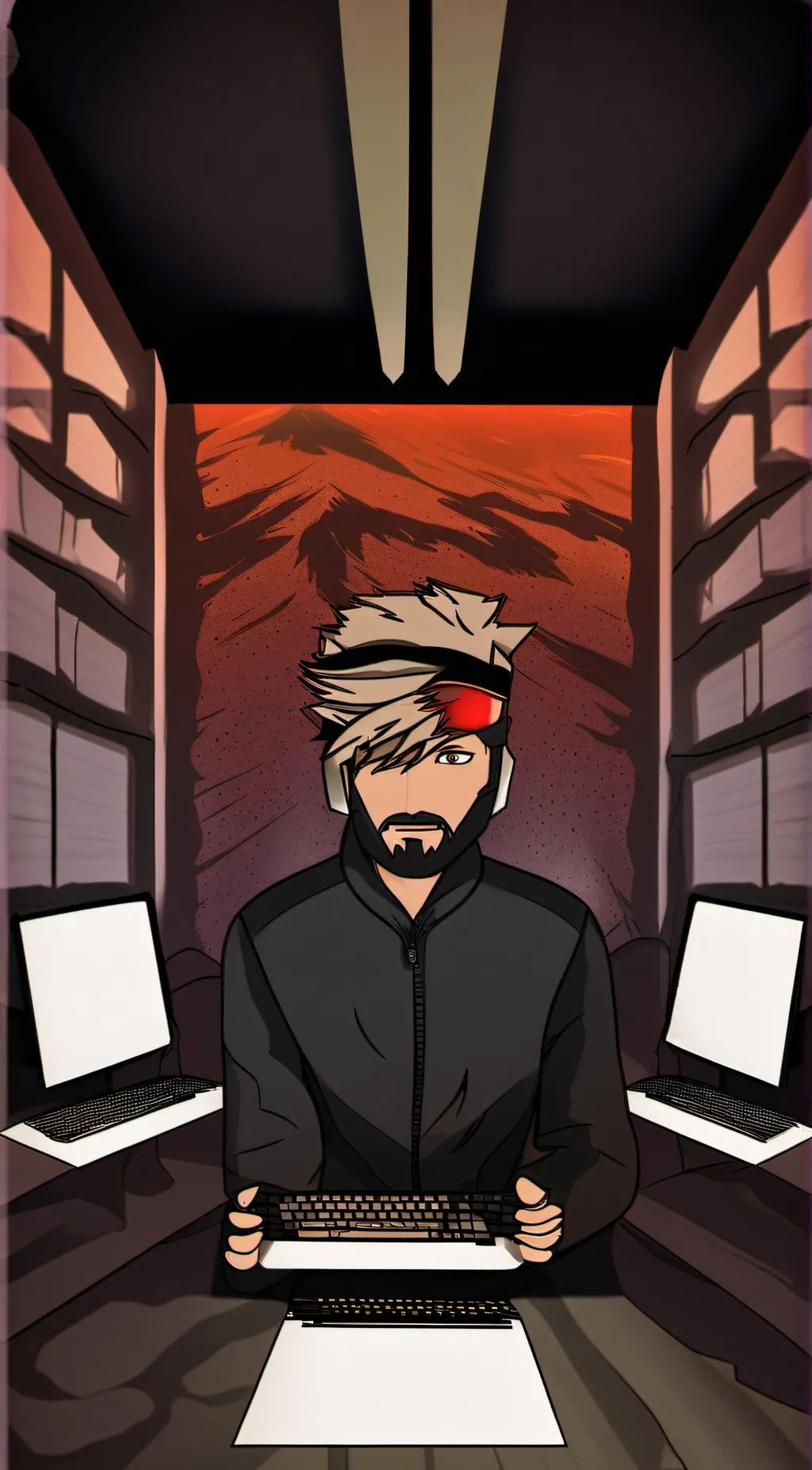 ai character: c i x hh background