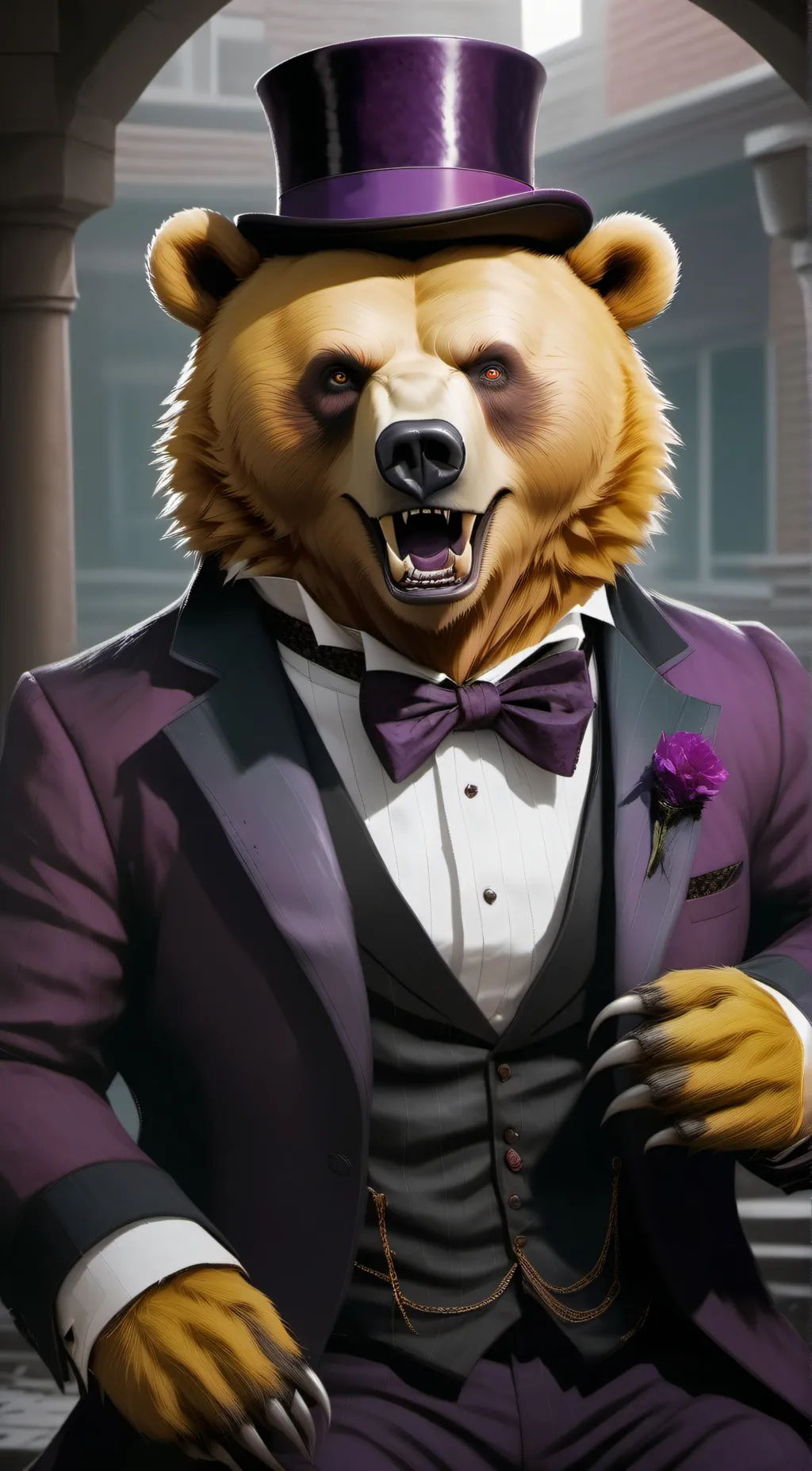 ai character: fredbear background
